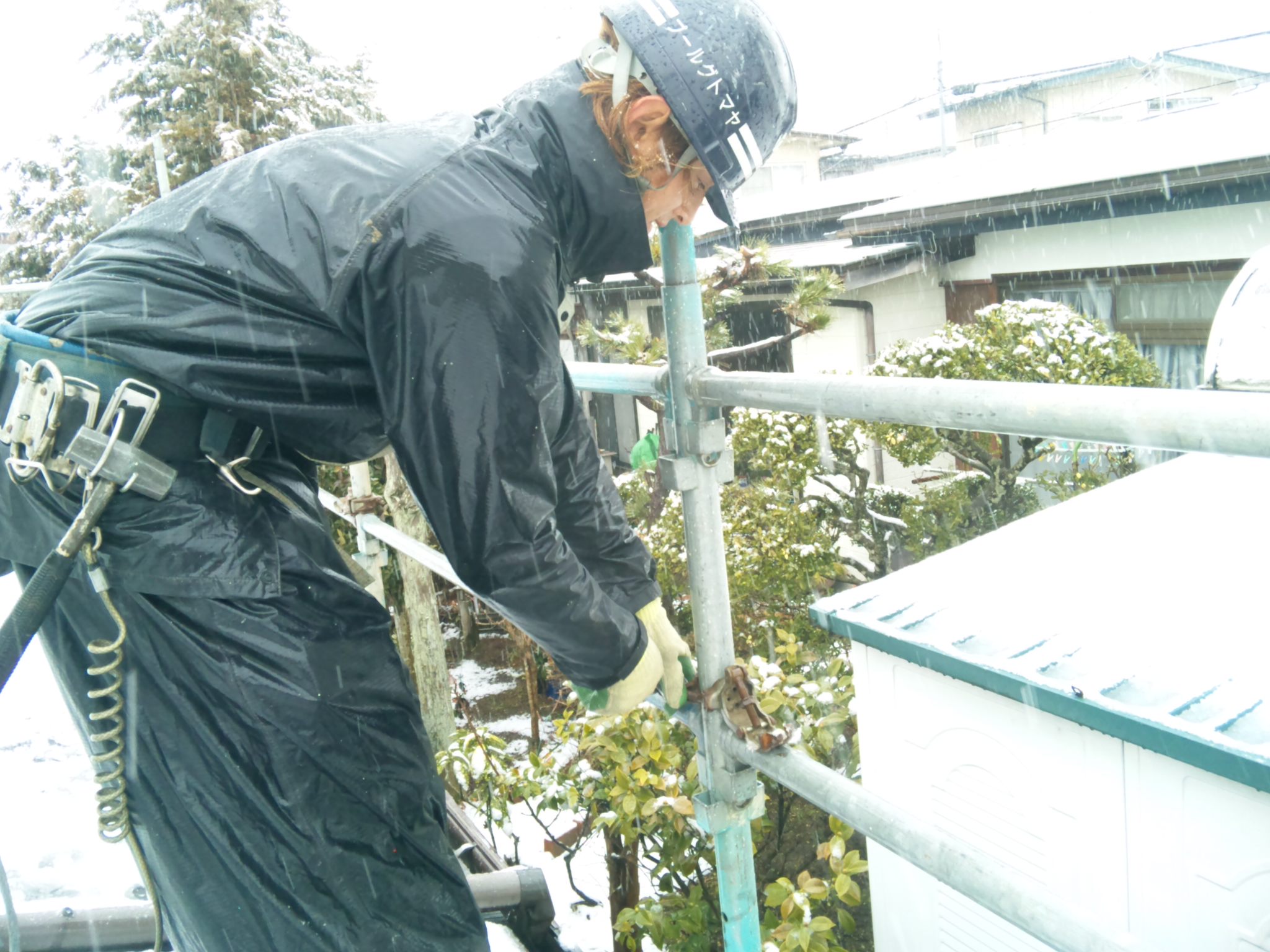 大塚様　自由が丘　足場架設2